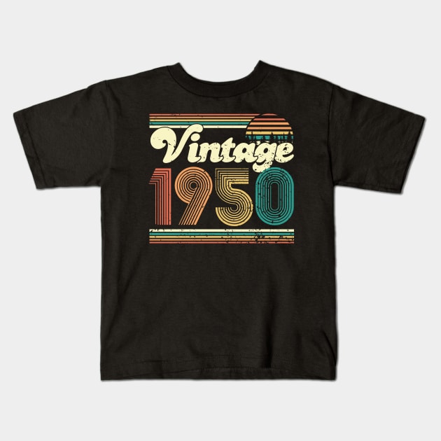 70th Birthday Gift 70 years Vintage 1950 Men Women Kids T-Shirt by CheesyB